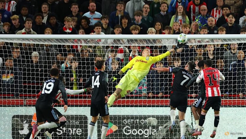 Aston Villa finally score, but exit League Cup at Brentford