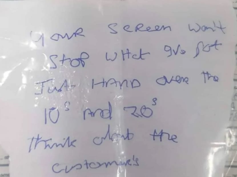 A British pensioner failed to rob a bank as the bank teller could not read his demand note.