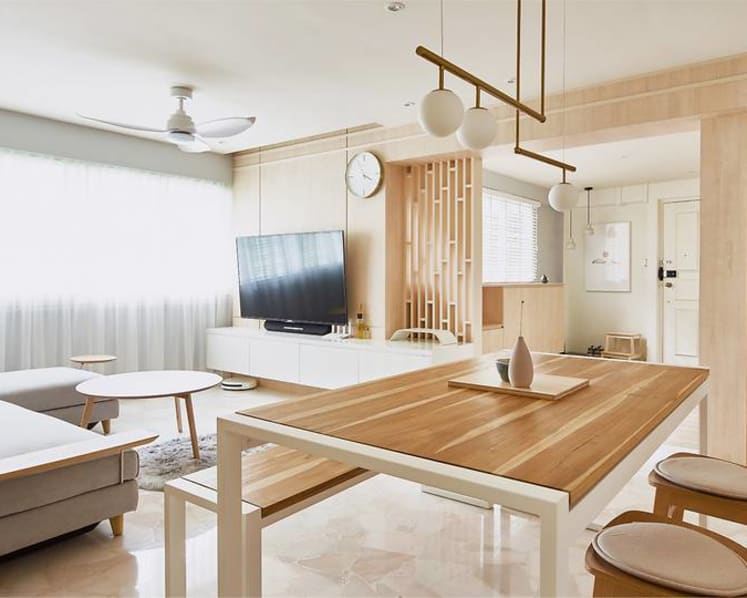 Zen out with shoji screens in this couple’s Japanese-inspired 4-room HDB flat