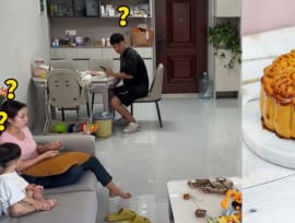 Sealed packet of mooncake suddenly explodes, leaves family too stunned to speak