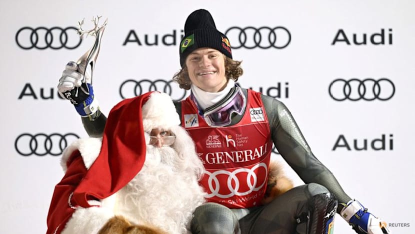 Alpine skiing-Pinheiro Braathen gives Brazil historic first World Cup win