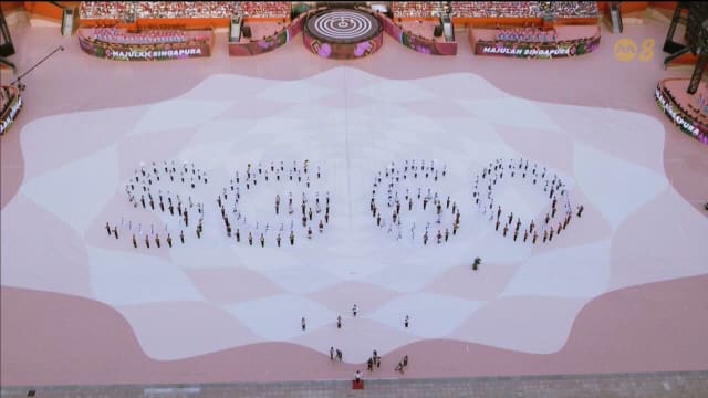 举国共庆独立60周年 国庆庆典现场充满欢乐气氛