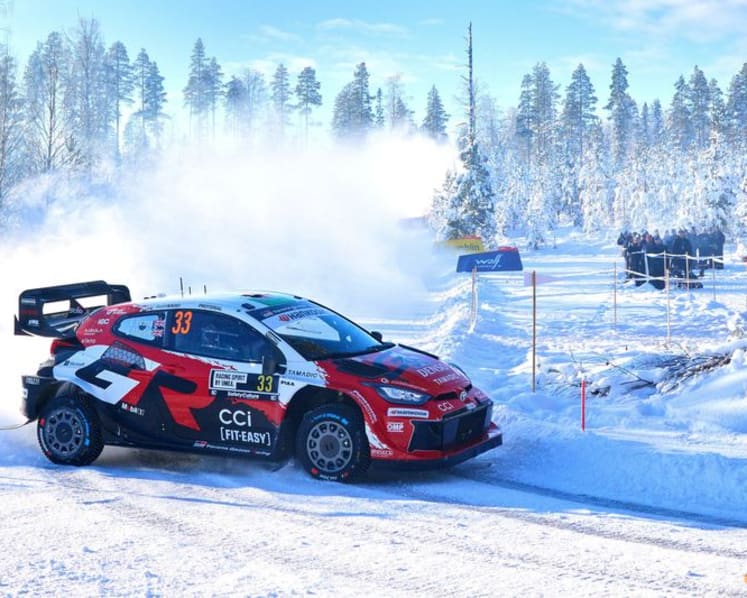 Rallying-Evans leads Toyota quartet into final day in snowy Sweden