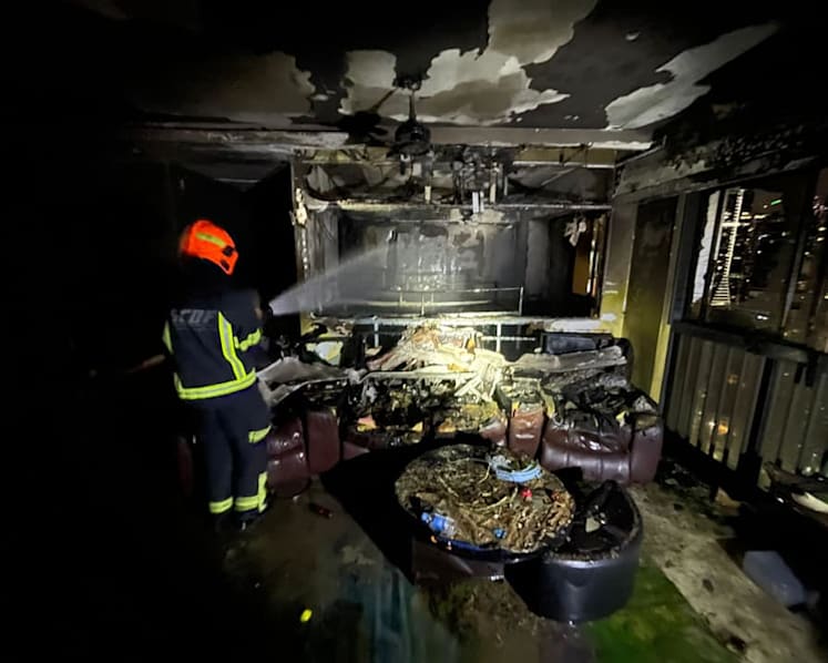 Fire at Pinnacle @ Duxton; about 40 residents from nearby units evacuated