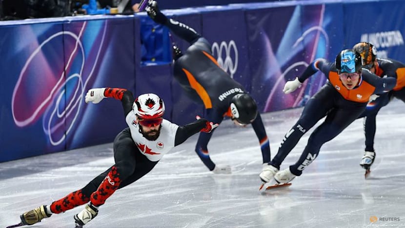 Short track-Canada's Dubois holds off Dutch brothers to win 500 metres