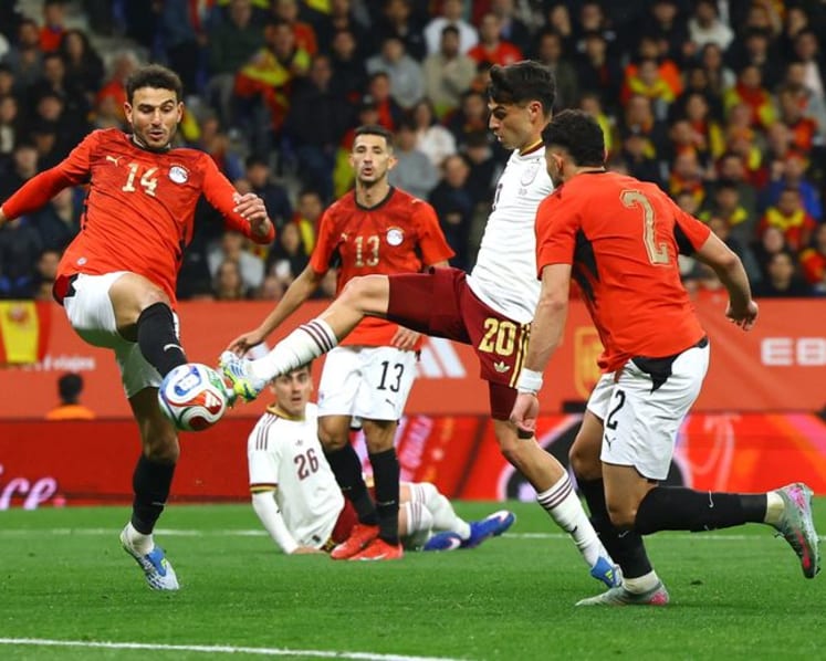 Toothless Spain held to 0-0 draw by Egypt in friendly