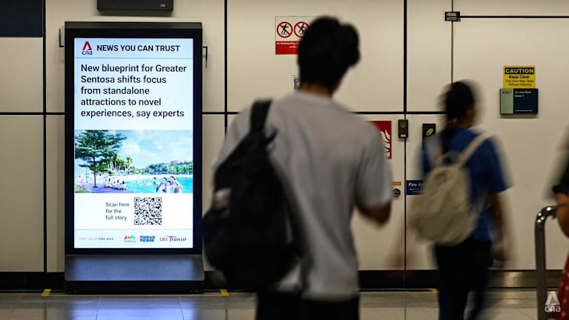 CNA news headlines to be displayed at SBS Transit's MRT stations and bus interchanges