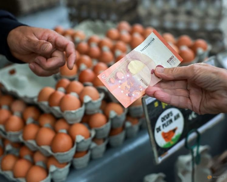 Euro falls as oil moves off lows, set for fifth straight weekly drop