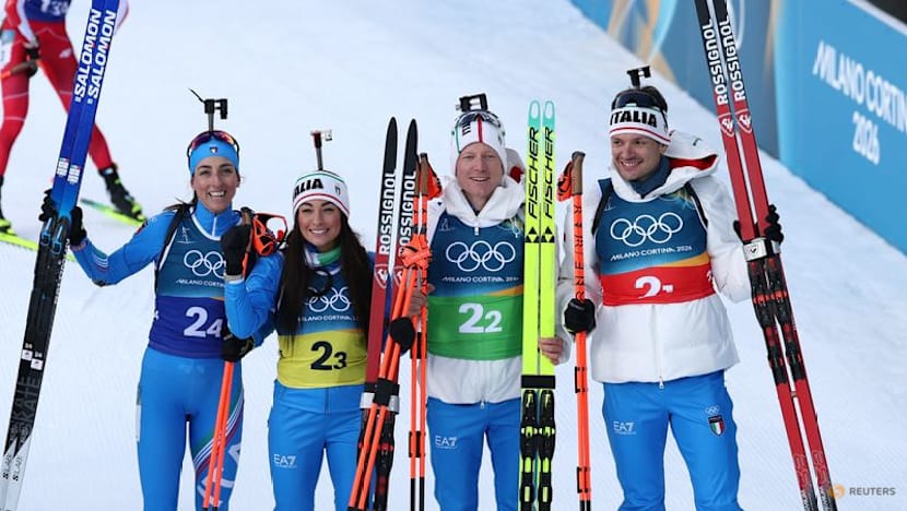 Biathlon-Homecoming queen Wierer helps Italy to mixed relay silver