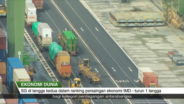 EKONOMI DUNIA | SG di tangga kedua dalam ranking persaingan ekonomi IMD - turun 1 tangga