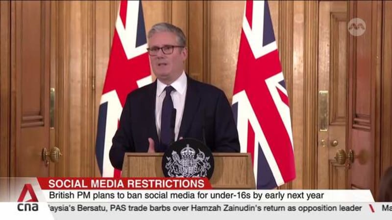 British PM plans to ban social media for under-16s by early next year 
