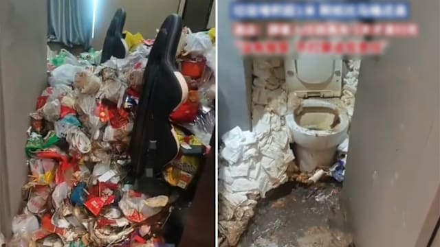 顾客入住电竞酒店逾两年成“垃圾房” 耗时三天清理