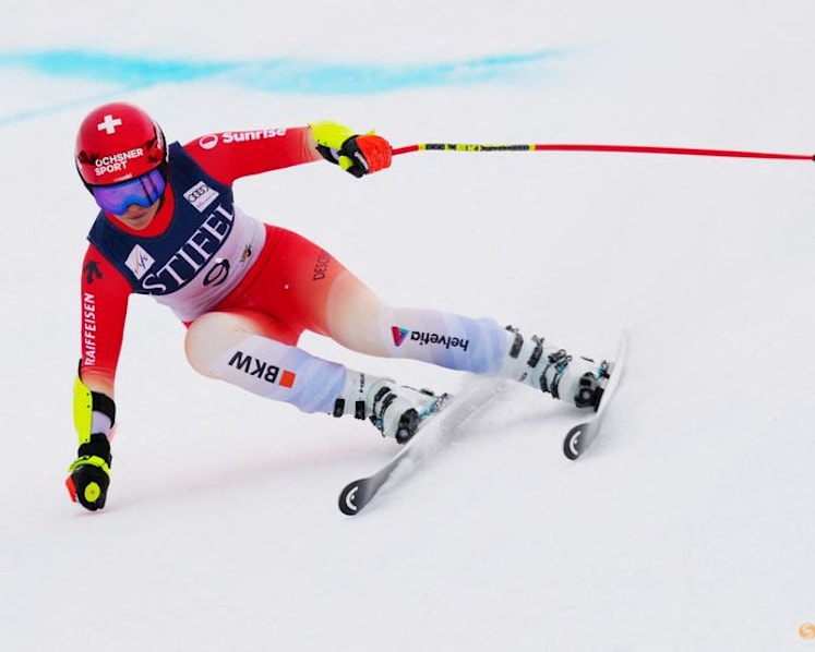 Alpine skiing-Olympic downhill champion Suter sidelined for a month after fall at training