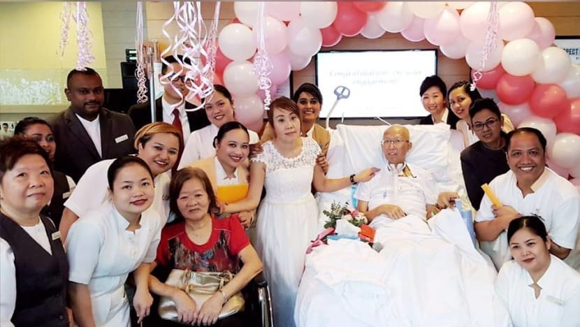 ‘We want to be husband and wife forever’: Terminally ill patient and fiancee celebrate engagement in hospital