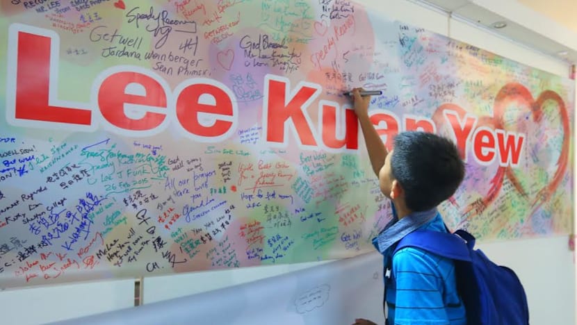 Singaporeans offer their well-wishes to former MM Lee Kuan Yew