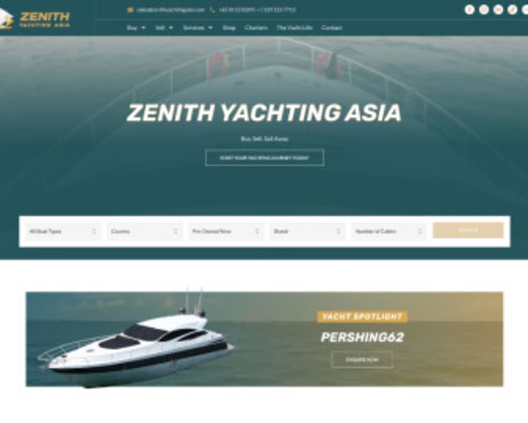 Zenith Yacht Charters Expands Into Yacht Brokerage With New Platform Zenith Yachting Asia