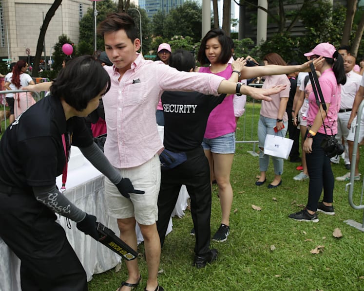 Pink Dot supporters turn up in force despite tighter security measures