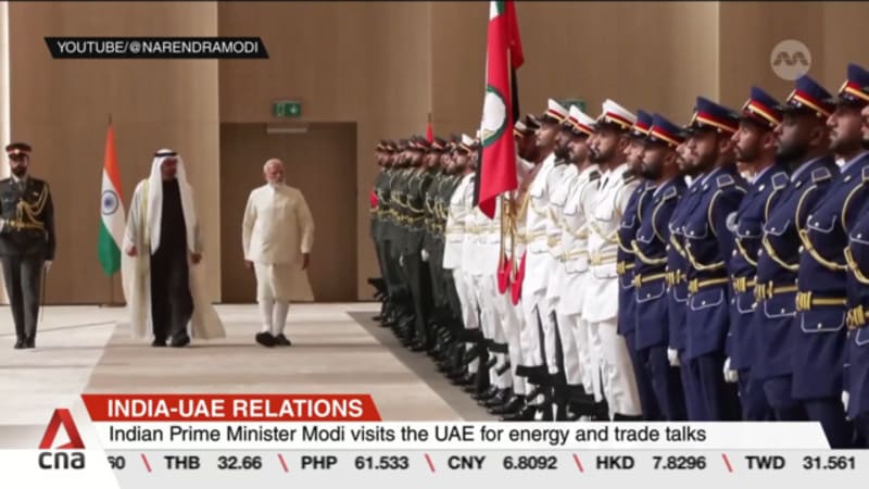 Indian Prime Minister Modi visits UAE for energy and trade talks 