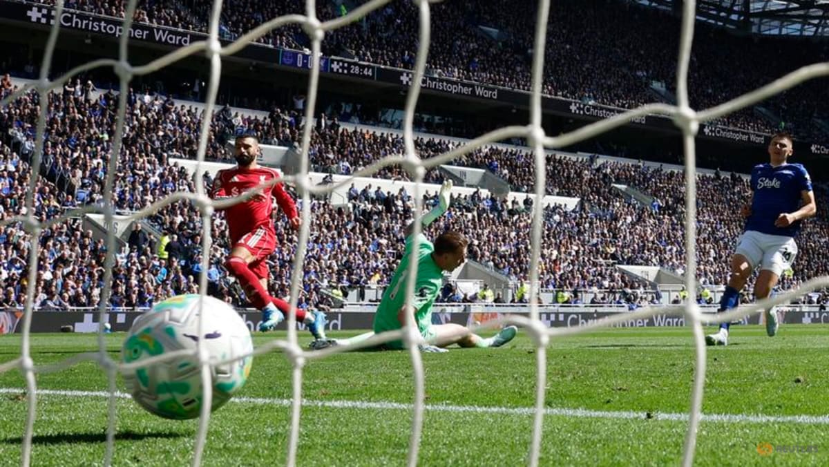 Liverpool's Salah bids farewell to Everton with another derby goal