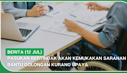 BERITA (12 Jul) | Pasukan bertindak akan kemukakan saranan bantu golongan kurang upaya
