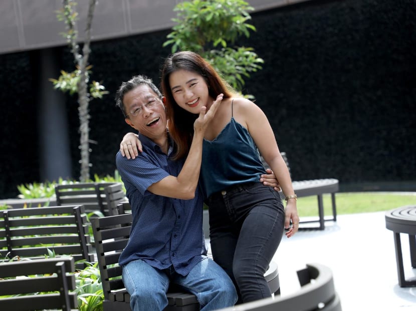 Gen Y Speaks writer Rae Fung and her father, Mr Raymond Fung. 