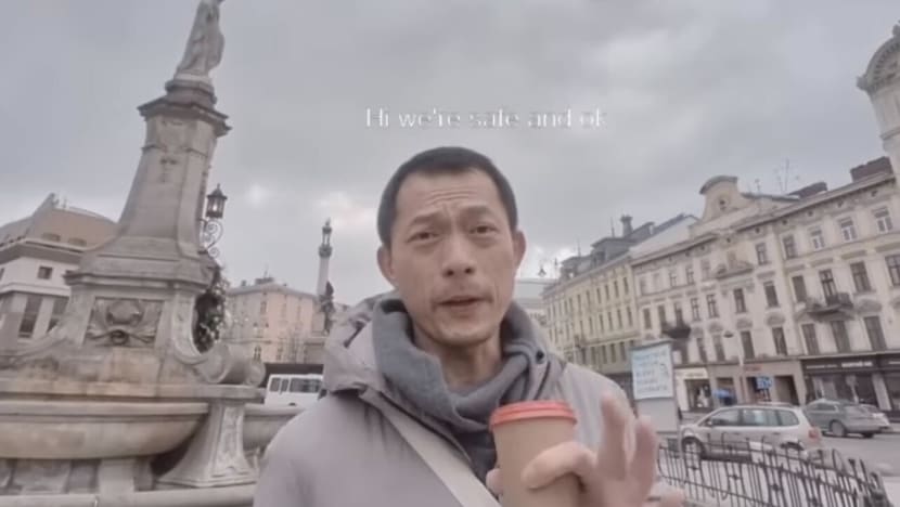 Singaporean Ix Shen and wife reach western Ukrainian city of Lviv