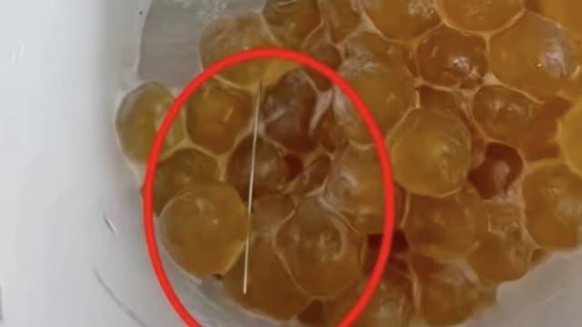 著名泡泡茶店奶茶中发现细针 中国店家：物料厂商问题