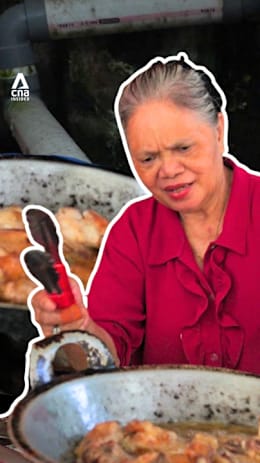 This food stall cooks with gas made from sewage