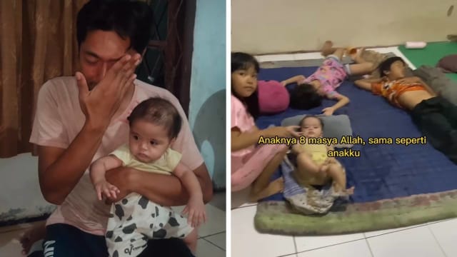 孩子曾经饿到吃纸 印尼十口之家处境引关注