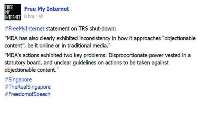 Blogger group slams shutdown of website as blatant censorship