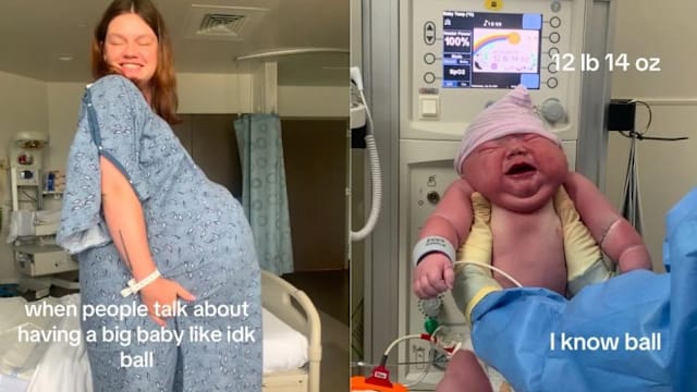 美国母亲产下近六公斤巨婴 肉嘟嘟身材引网民热议