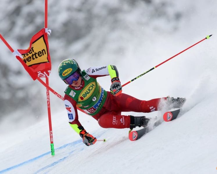 Alpine skiing-Austrian Scheib wins season-opener in Soelden