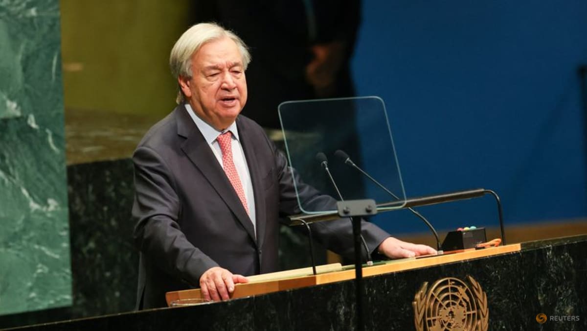 UN chief calls for AI curbs and end to wars in his last assembly address - CNA