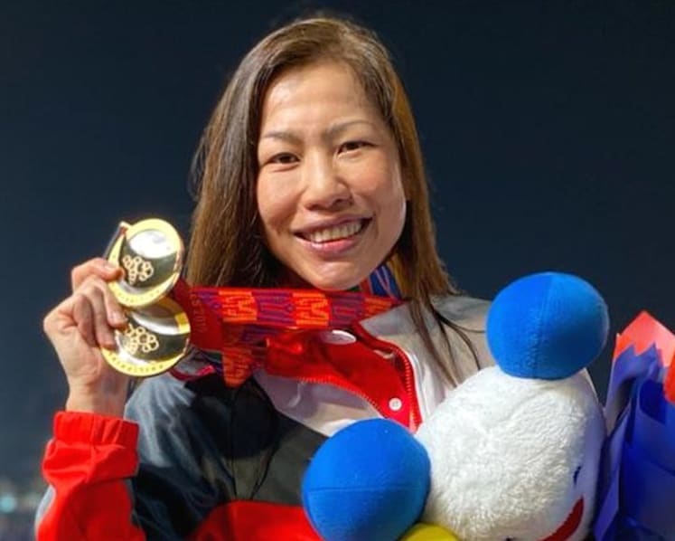 38 years after her first SEA Games, a former Singapore swimmer finally strikes gold – in a different sport
