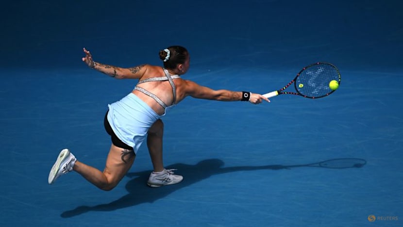 Ukraine's Oliynykova finds joy in Grand Slam debut despite first-round loss