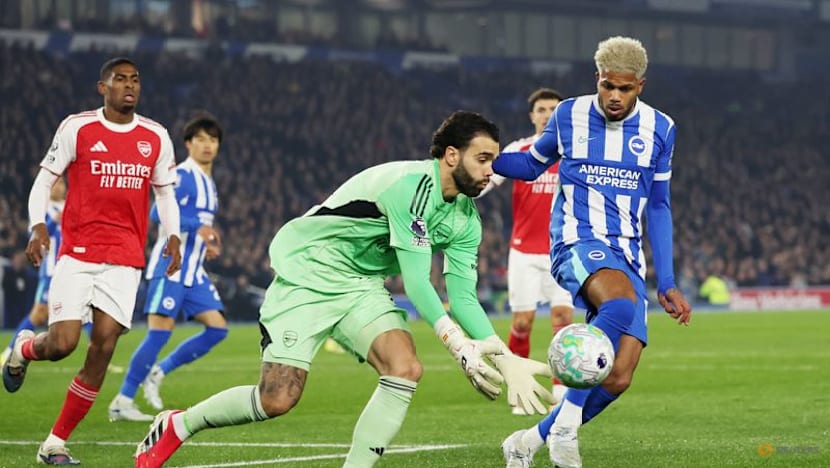 Double joy for Arsenal as Saka winner at Brighton sends them seven points clear