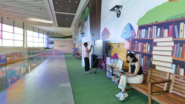 图管局把3000多本书带到七公共空间 让公众随取随读
