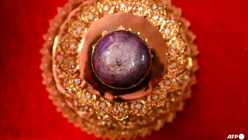 Rare purple star sapphire weighing 3,563 carats unveiled in Sri Lanka