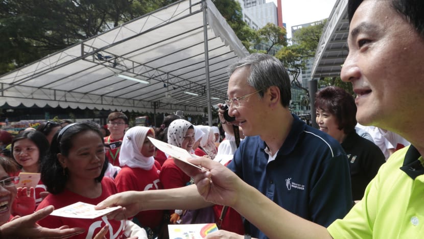 Sam Tan injured in fall, but presses on with work