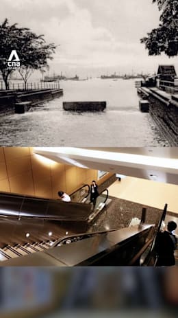 The river beneath CityLink Mall