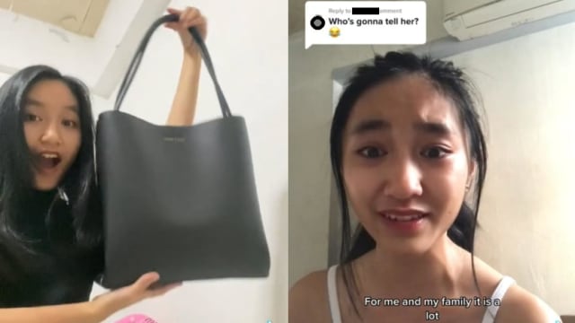称80元包包是名牌被嘲 少女回酸民：富裕让你变无知 