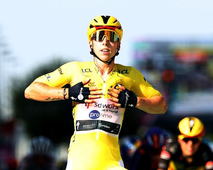 Wiebes doubles up to win Tour de France Femmes stage two and stay in yellow