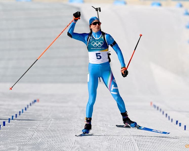 Biathlon-Vittozzi grabs gold for Italy in women's 10km pursuit