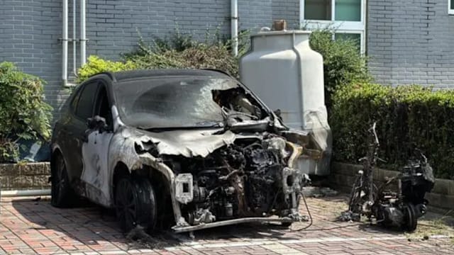 台中男子涉嫌酒驾撞伤父子 拖行摩托车600公尺起火