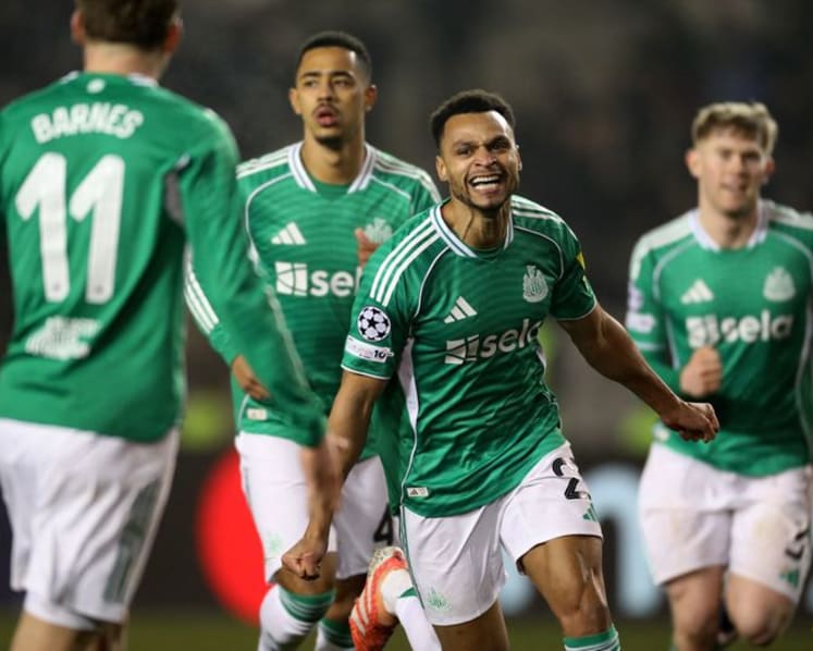 Gordon scores four as Newcastle hammer Qarabag to move to brink of last 16