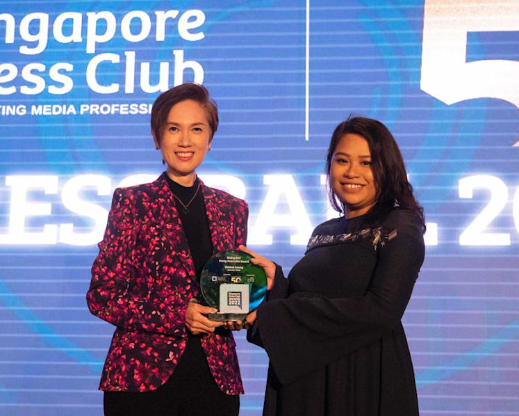 TODAY's Nabilah Awang bags 'rising star' prize at inaugural Singapore Press Club Awards