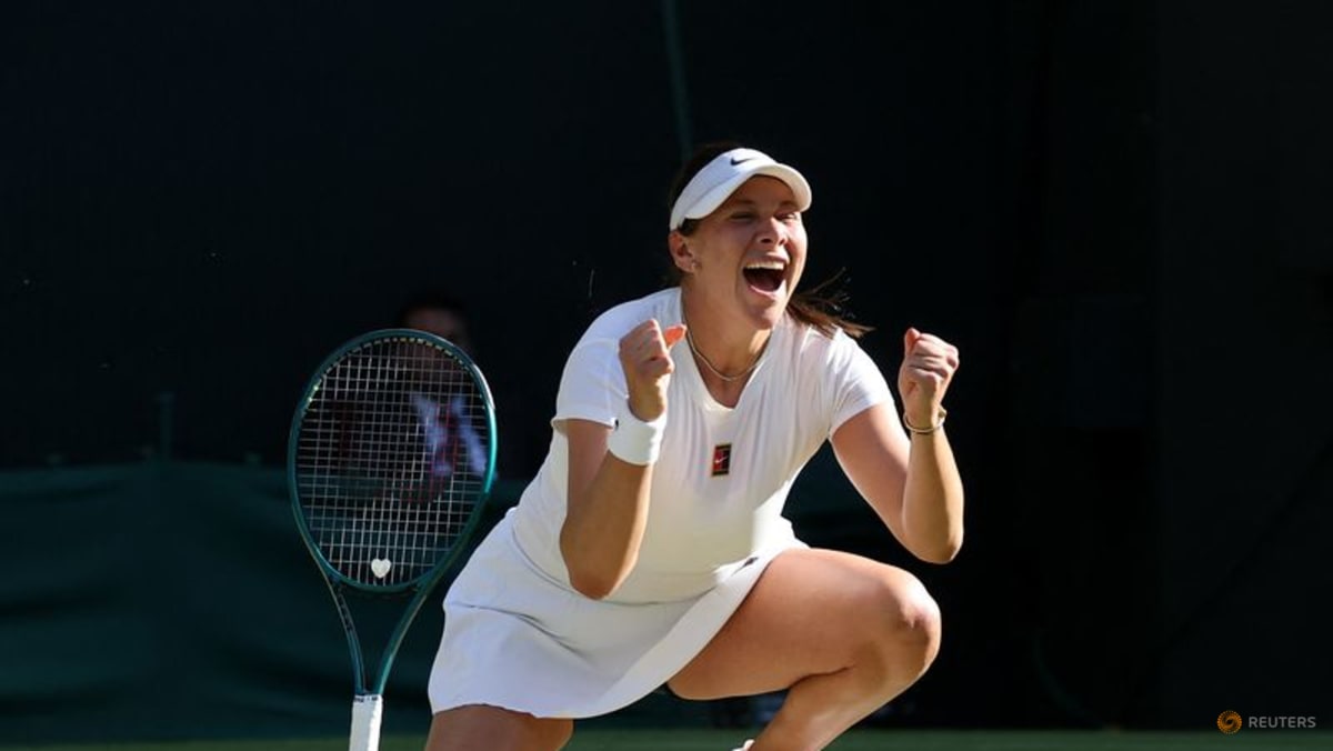 Aunt Anisimova rocks with Jackson after reaching Wimbledon semis - CNA