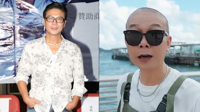 香港男星钱小豪光头亮相，暴瘦模样引发生病揣测