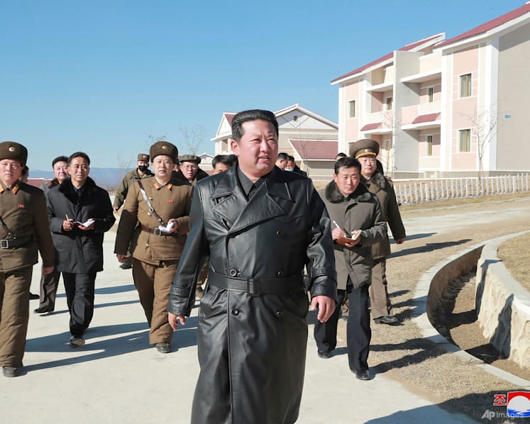 North Korean leader Kim Jong Un praises efforts to build 'model' city