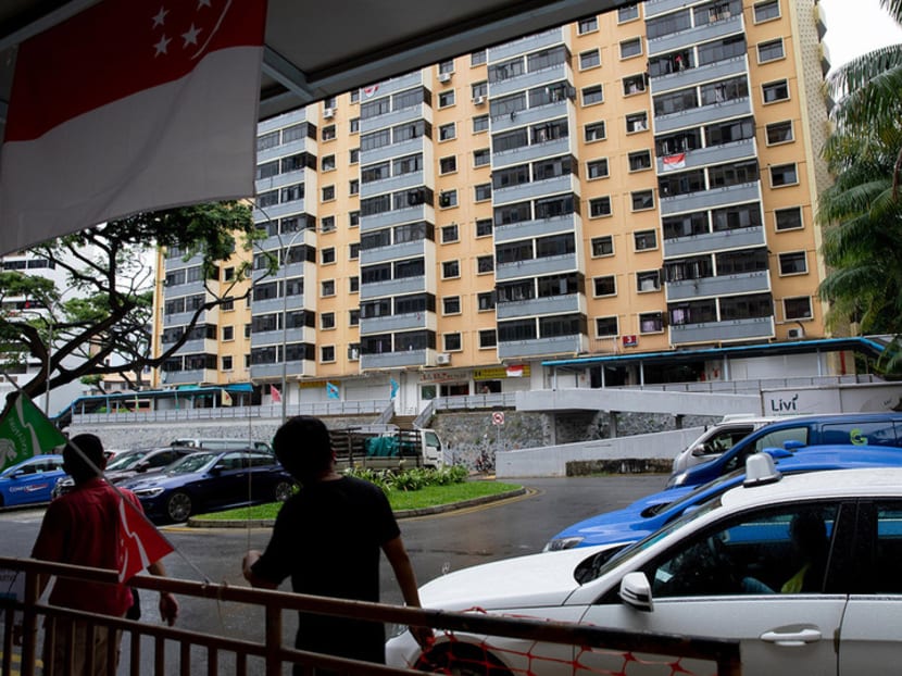 An HDB rental flat block in Jalan Kukoh.